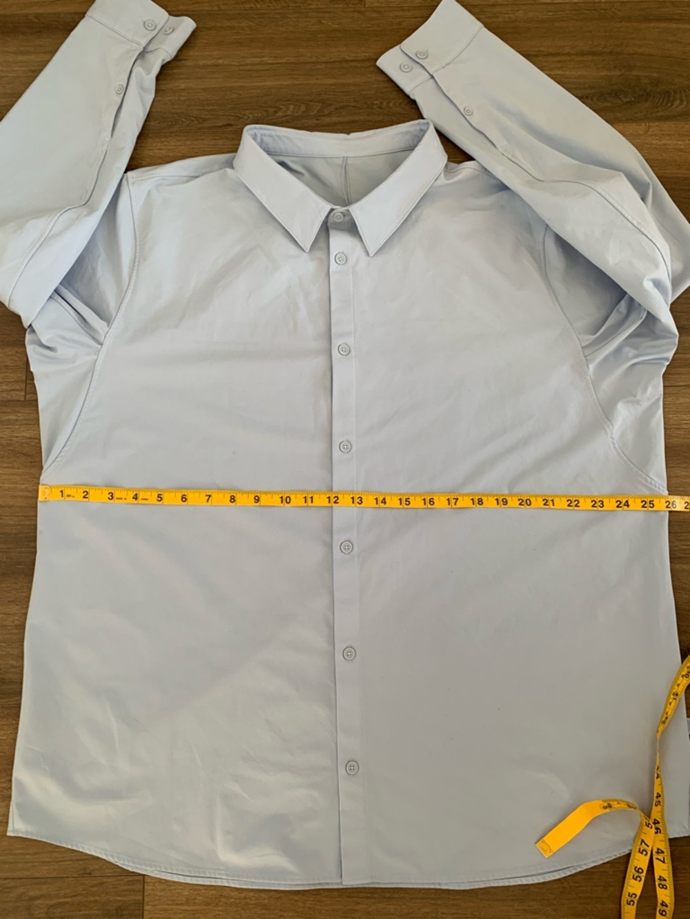 Lululemon Shirt Men’s Light Blue Button-down Long Sleeve Shirt size XXl - Picture 5 of 9